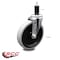 Service Caster 5 Inch Thermoplastic Rubber Wheel 1-3/8 Inch Expanding Stem Caster SCC SCC-EX05S510-TPRS-138 - alternate 2